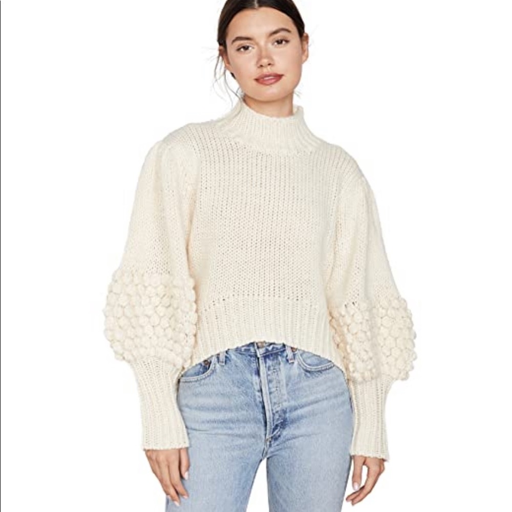Hold Tight Knit Sweater in color Chalk
